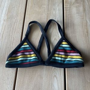 Indah cross back crochet bikini top